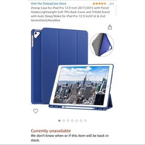 iPad Pro 12.9 Case (2015/2017) w/Apple Pencil Holder